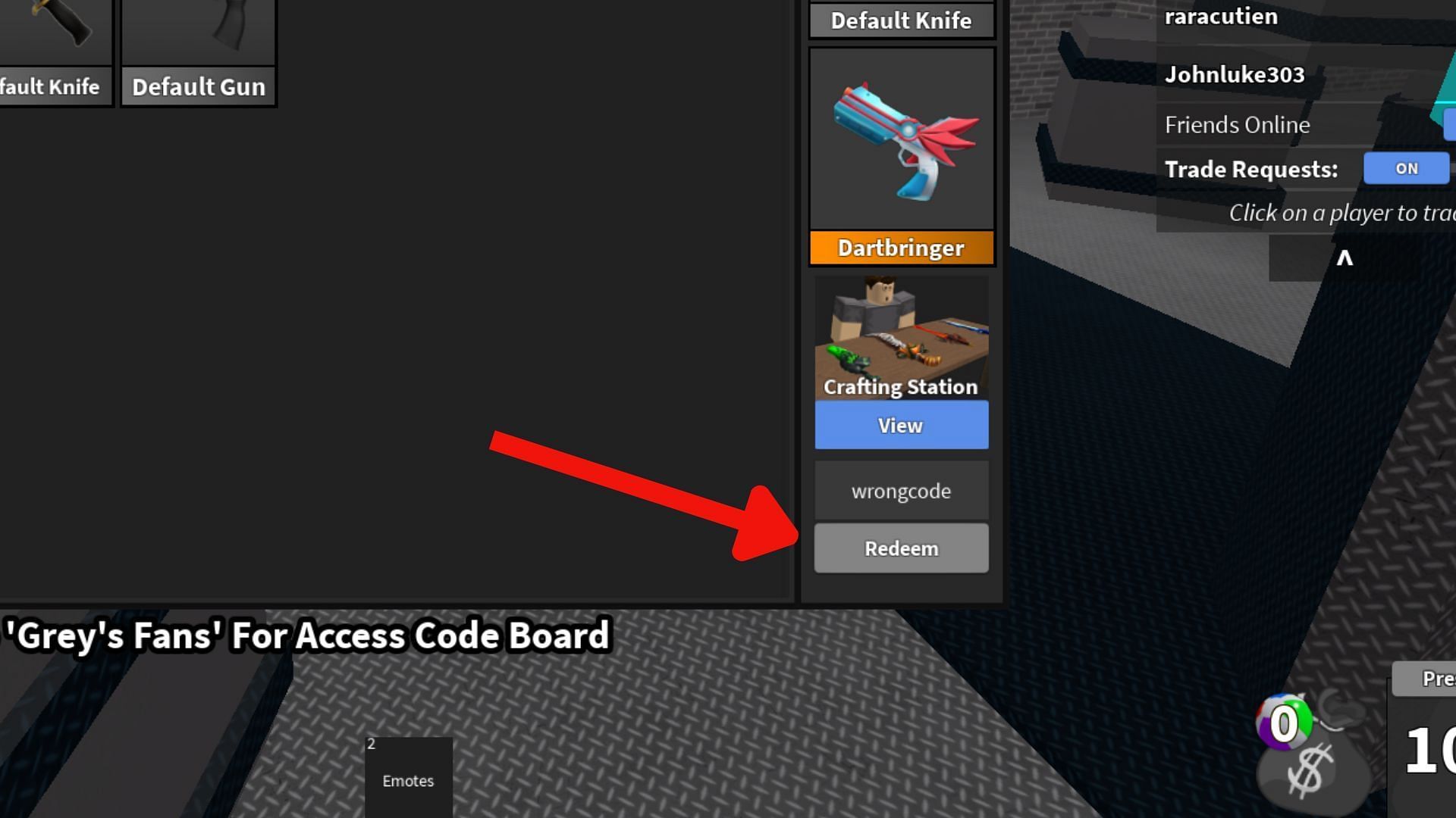 Avoid typos while entering codes (Image via Roblox)