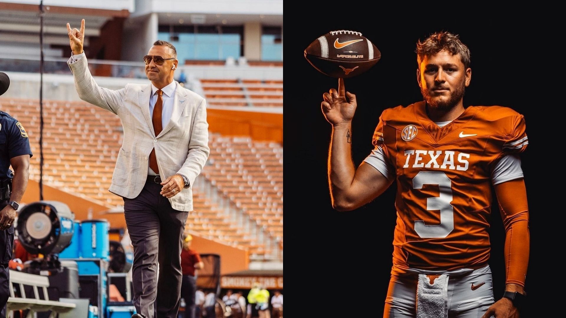 Picture Sources: texasfootball, quinn_ewers (Instagram)