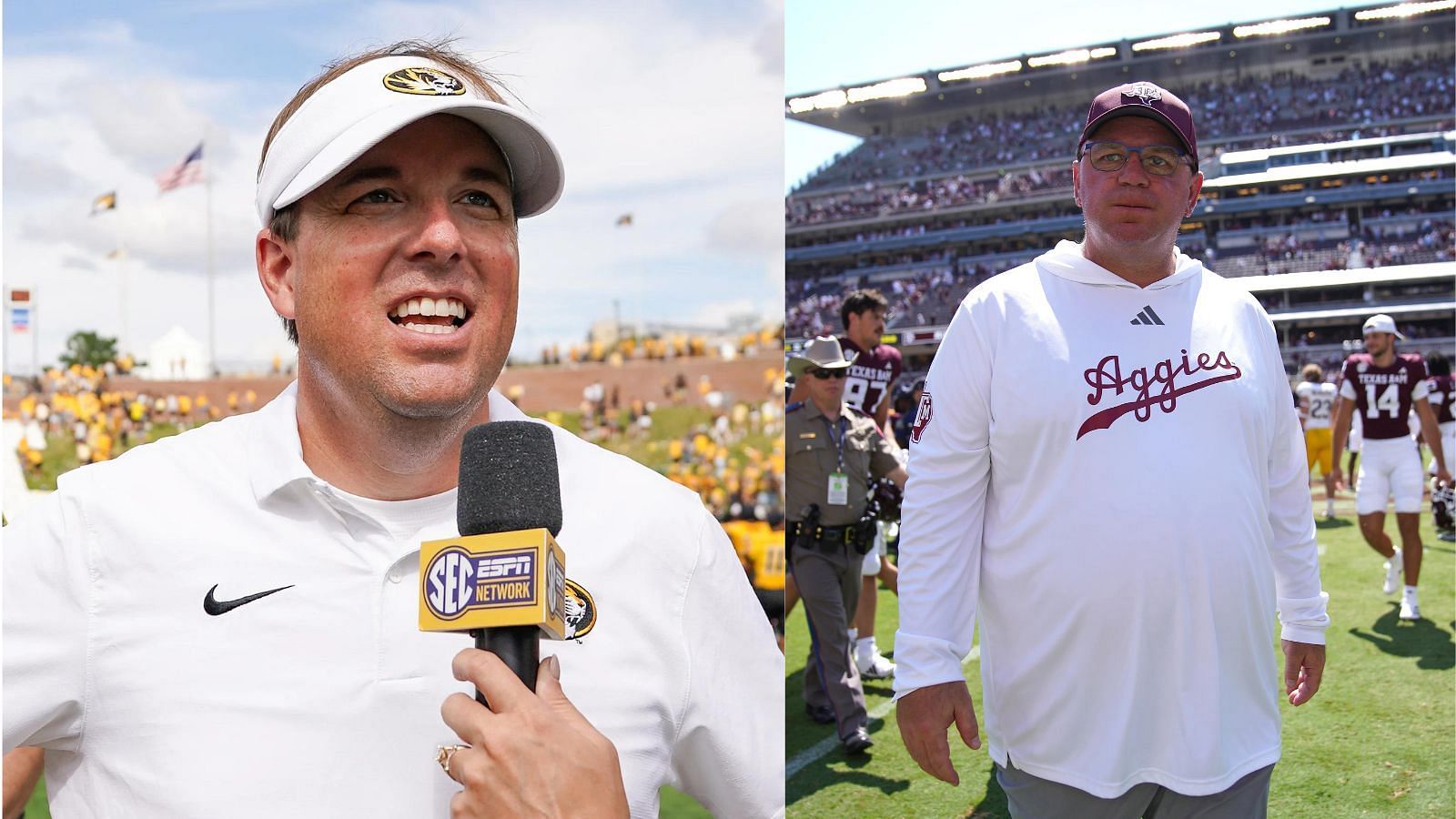 Missouri and Texas A&amp;M will do battle in the only ranked vs. ranked matchup of Week 6. (Photo Credits: IMAGN)