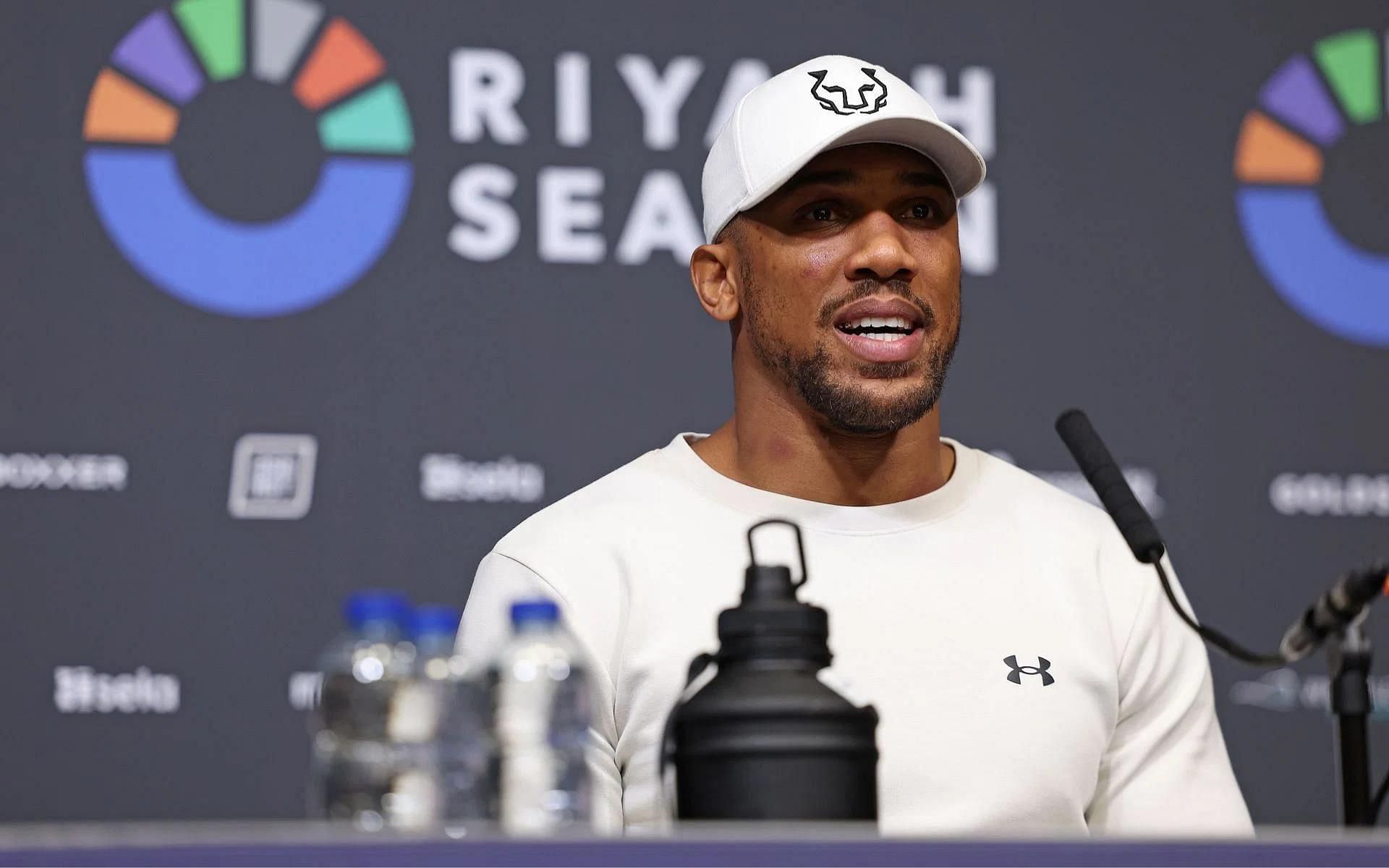 Anthony Joshua speaks after the Daniel Dubois fight [Image courtesy: Getty]