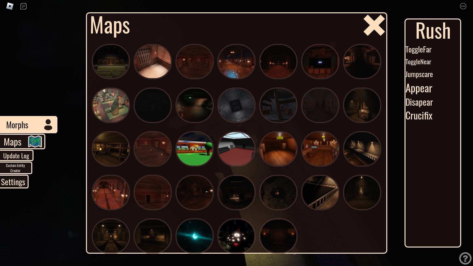 Selectable maps (Image via Roblox)