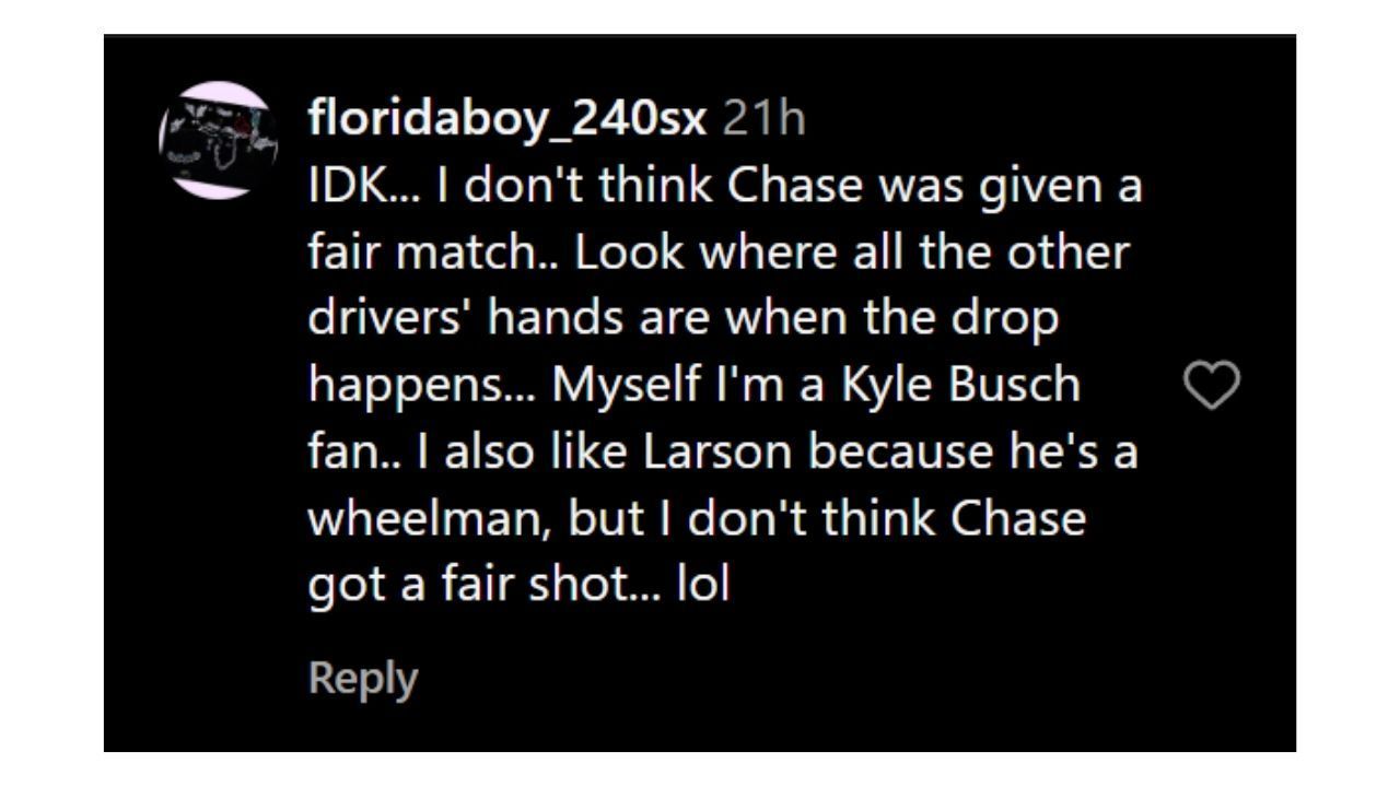 @floridaboy_240sx&#039;s comment under @teamhendrick&#039;s Instagram post