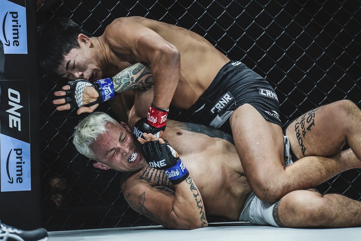 Adrian Lee fighting Nico Cornejo | Image credit: ONE Championship