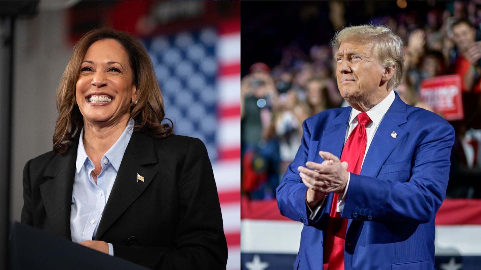 Kamala Harris and Donald Trump