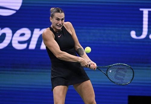 Aryna Sabalenka in action at the US Open (Source: Getty)