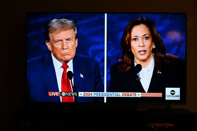 "A woman’s body, a woman’s choice"- Internet reacts to Kamala Harris critiquing Donald Trump over abortion ban