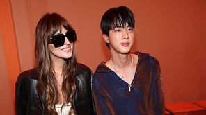 "90% must be from Christ Martin"— Fans swoon over BTS' Jin & Dakota Johnson's behind-the-scene interaction at the Gucci SS25 fashion show