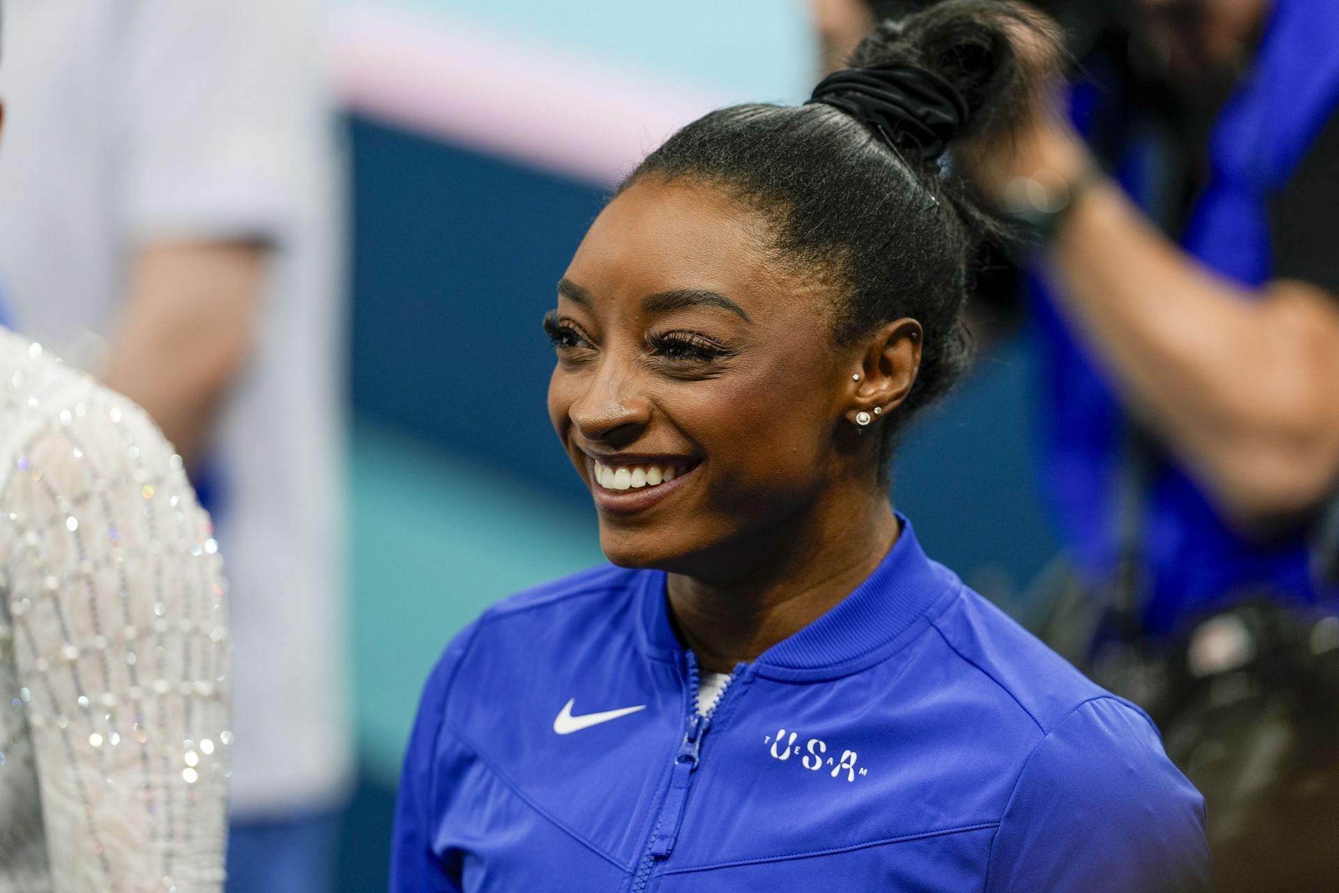 Simone Biles on the tenth day of the 2024 Summer Olympics in Paris (Image via Getty)