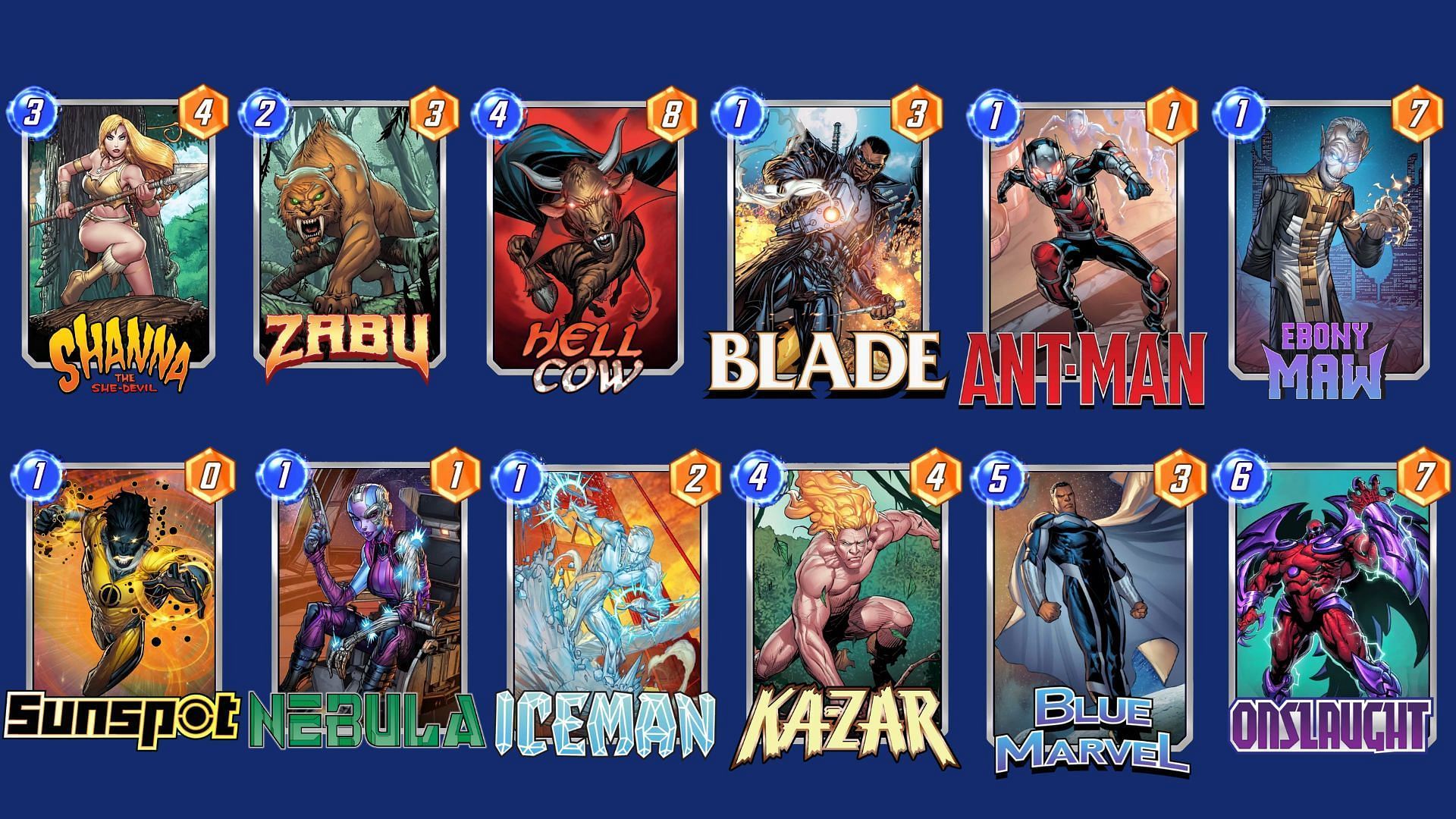 The High-Rolling Shanna Deck in Marvel Snap (Image via Nuverse)