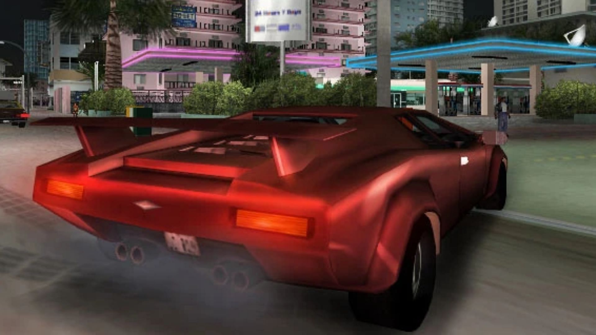 A screenshot of the Infernus in Grand Theft Auto Vice City. (Image via Rockstar Games)