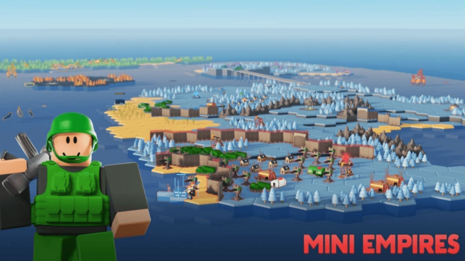 Official cover for Mini Empires (Image via Roblox)