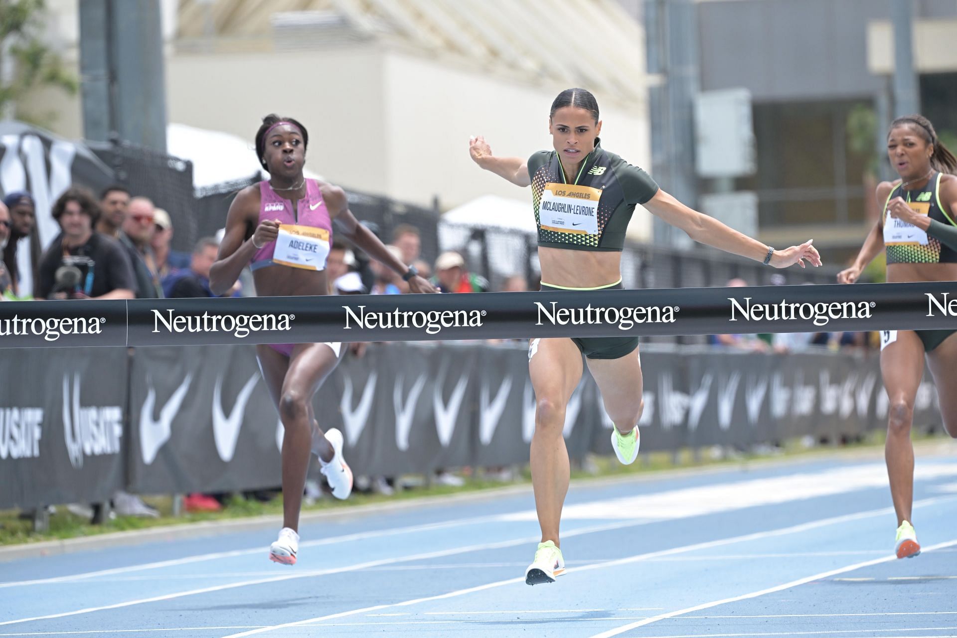 Sydney McLaughlin-Levrone at the 2024 Los Angeles Grand Prix (Photo by Kohjiro Kinno/Sports Illustrated via Getty Images)