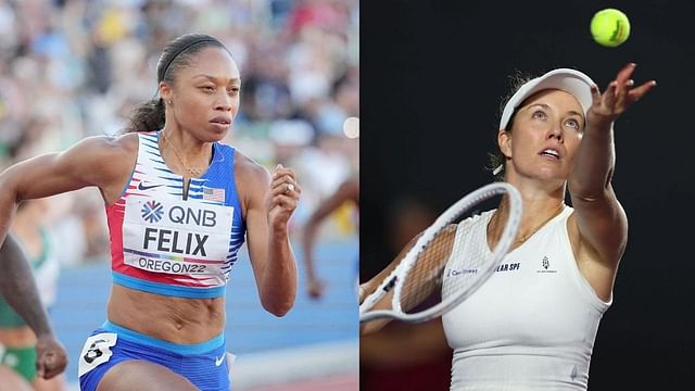 Allyson Felix and Danielle Collins (Images via: Both Getty)