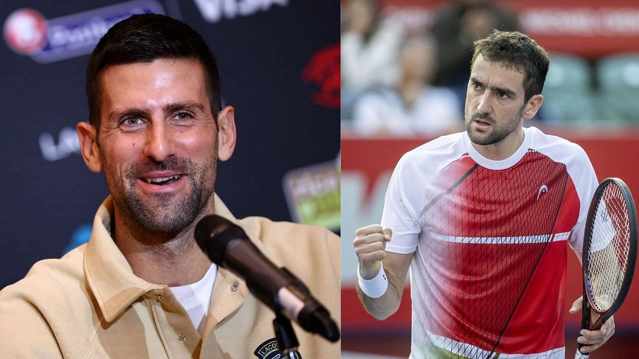 Novak Djokovic and Marin Cilic (Images via: Both images Getty