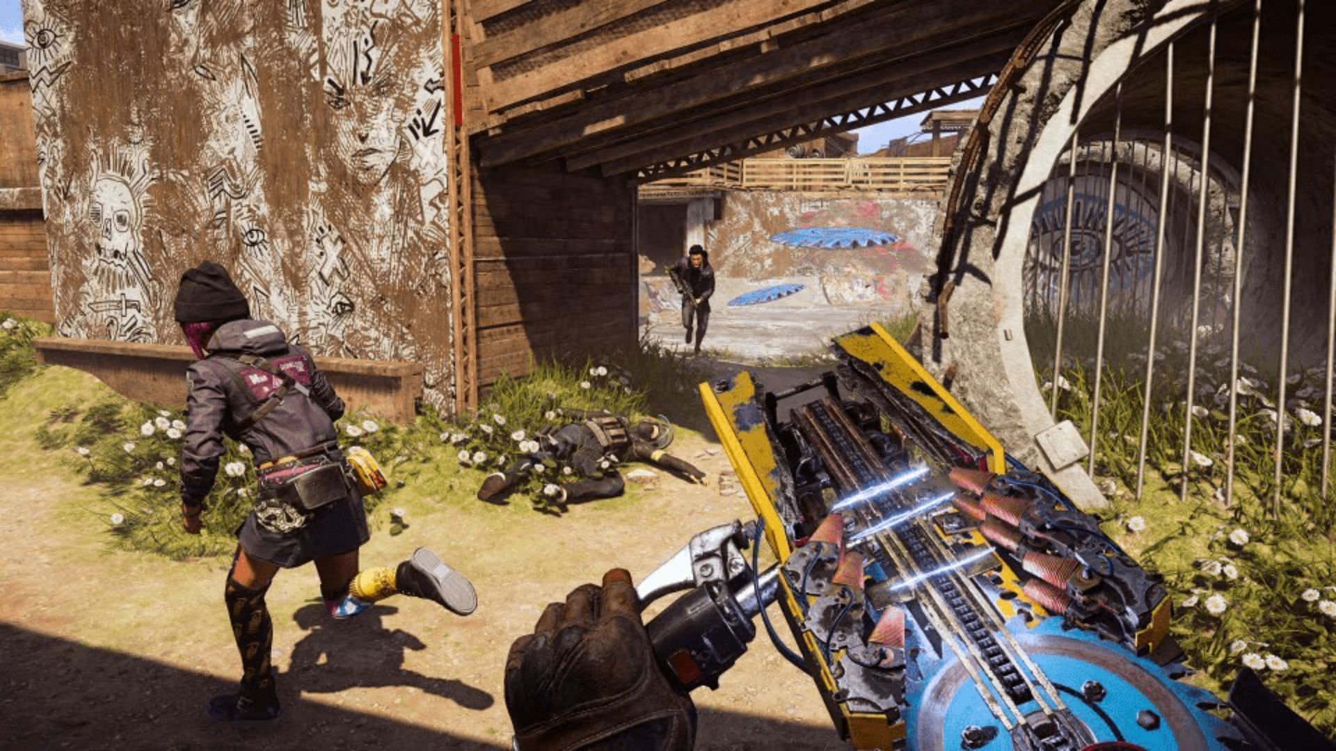 Highwaymen faction Saw Launcher in XDef (Image via Ubisoft)