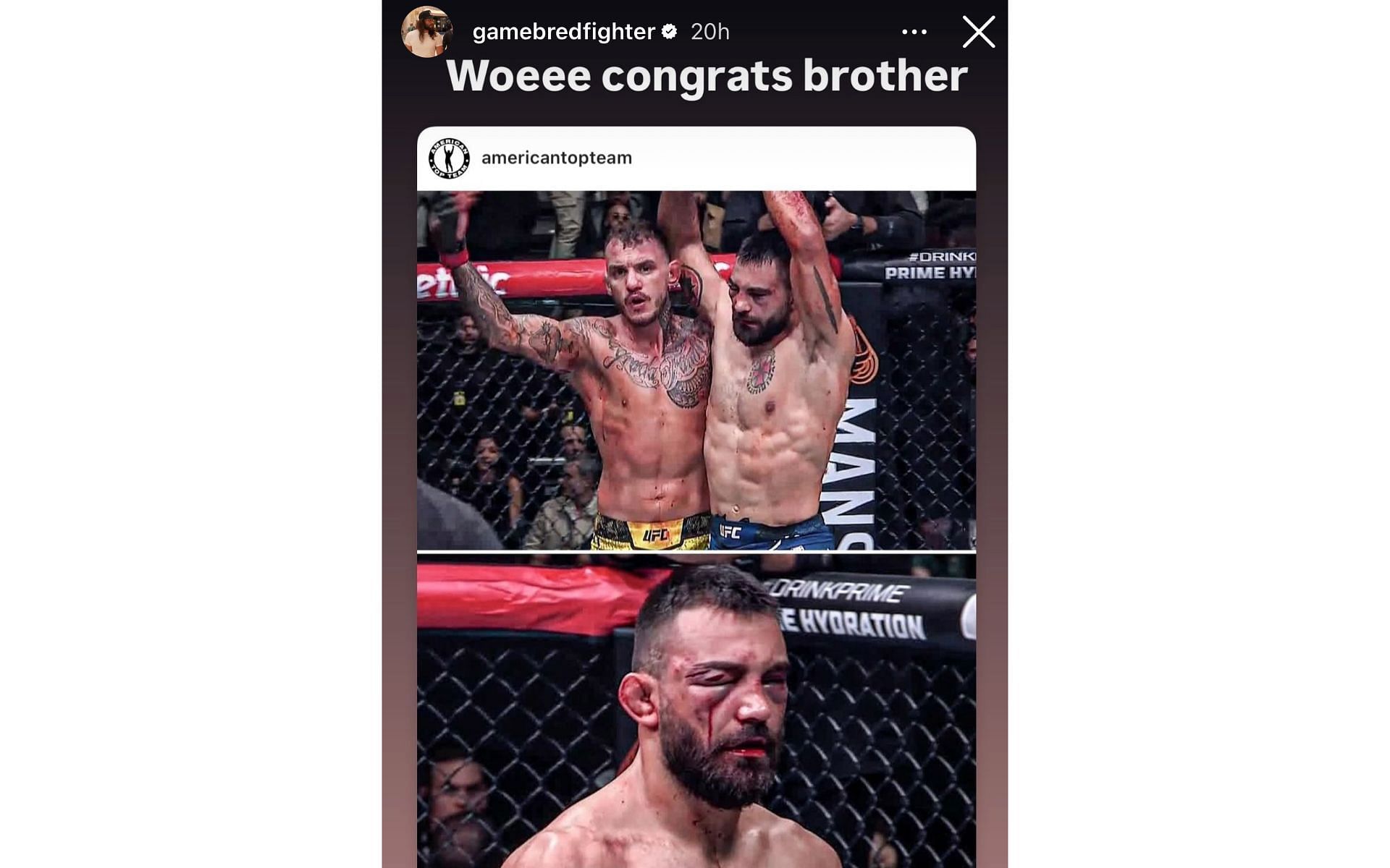 Masvidal&#039;s Instagram story