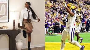 PHOTO: National champ Flau'jae Johnson shares stylish snap from LSU's football game