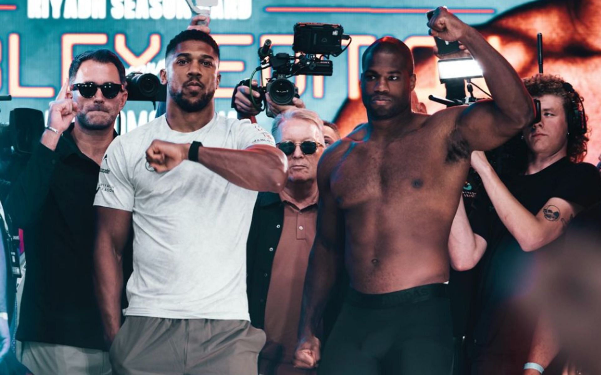 Anthony Joshua (left) and Daniel Dubois (right) headline a DAZN pay-per-view card on Sept. 21. [Image courtesy: @anthonyjoshua on Instagram]