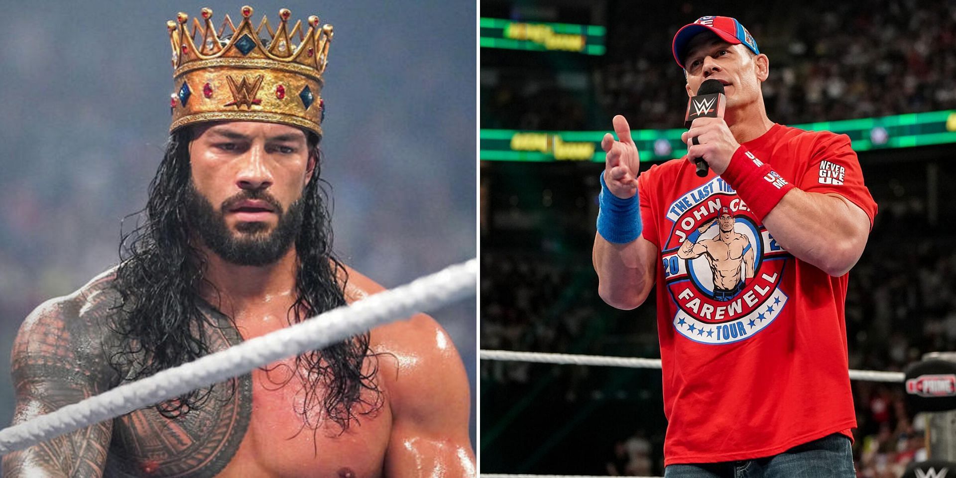 Roman Reigns and John Cena have history (Images via WWE.com)