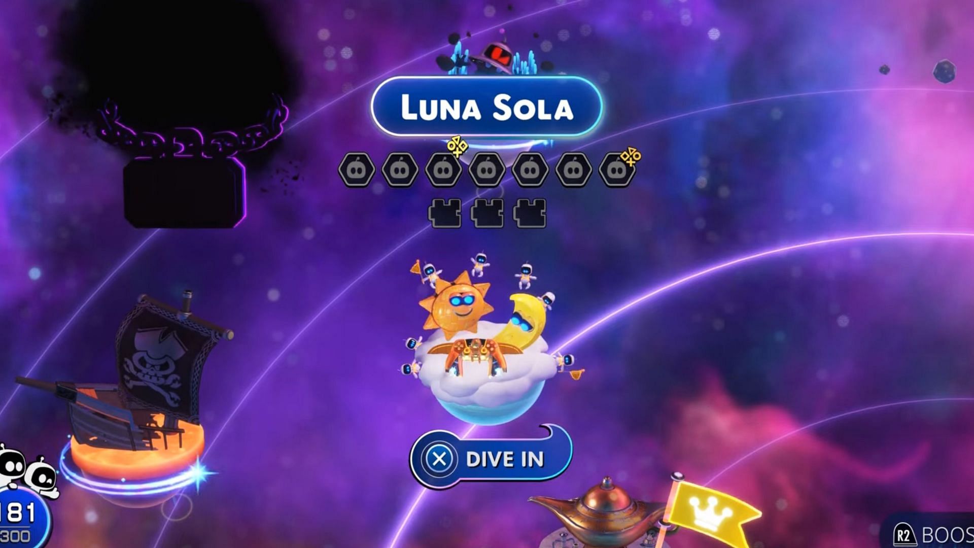 Astro Bot Luna Sola level walkthrough (Image via Sony Interactive Entertainment)