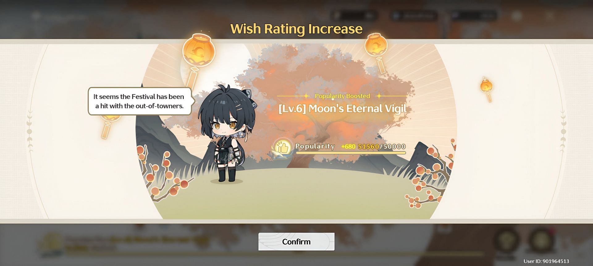 Lodge Wishes and gain a higher rank to gain more Popularity (Image via Kuro Games)