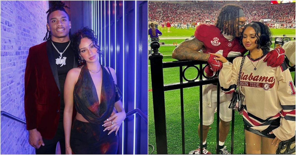 PHOTO Alabama’s Malachi Moore’s GF Ana Gomez dons customized denim