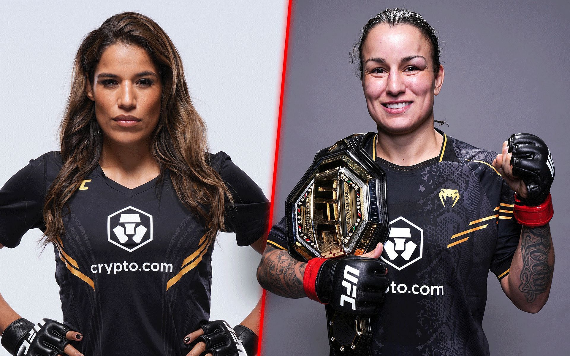 Julianna Pena (left) and Raquel Pennington (right) are on a collision course that culminates at UFC 307 [Images courtesy: Getty Images]