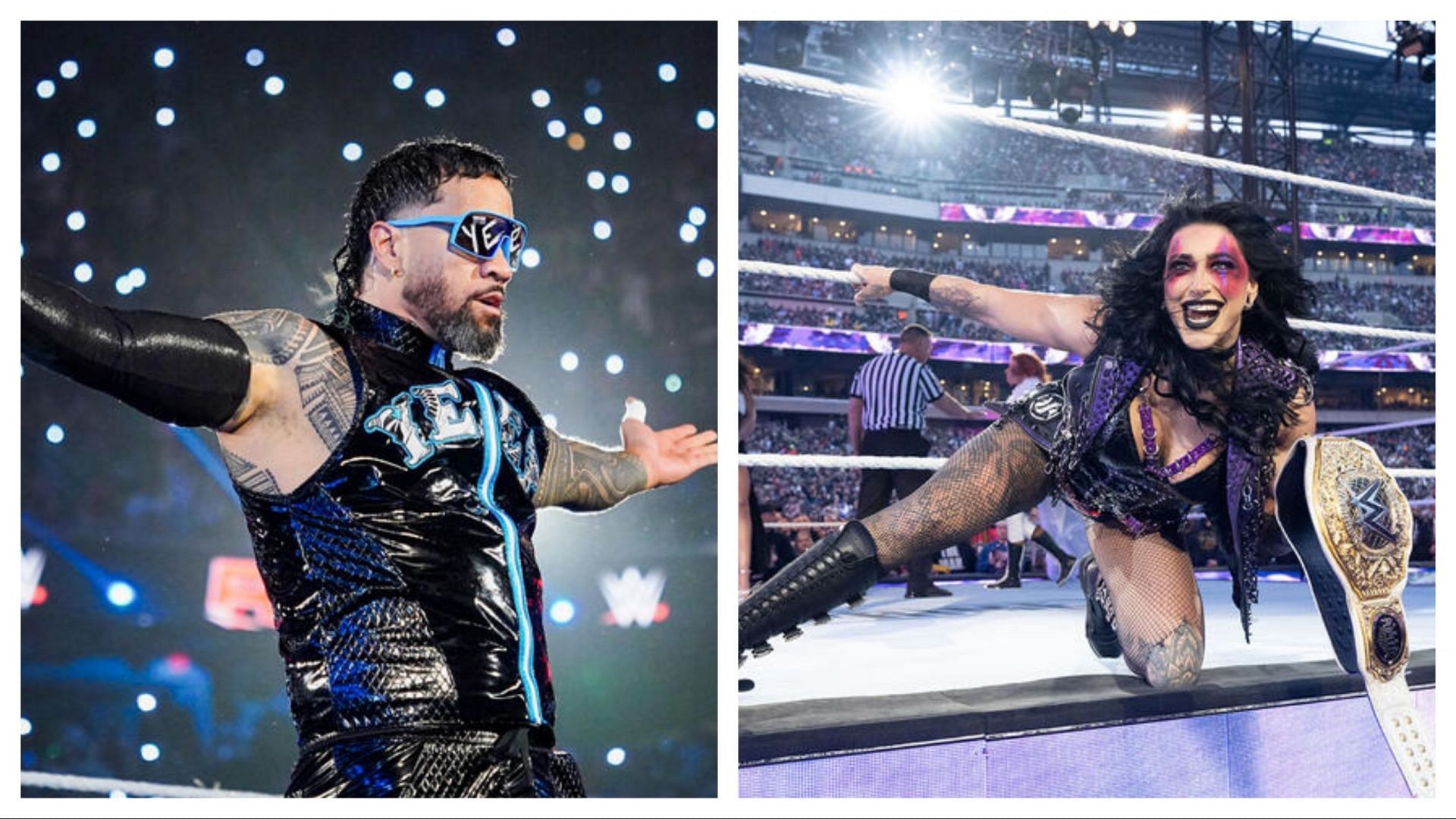 New Intercontinental Champion Jey Uso and Rhea Ripley (Photo credit: WWE.com)
