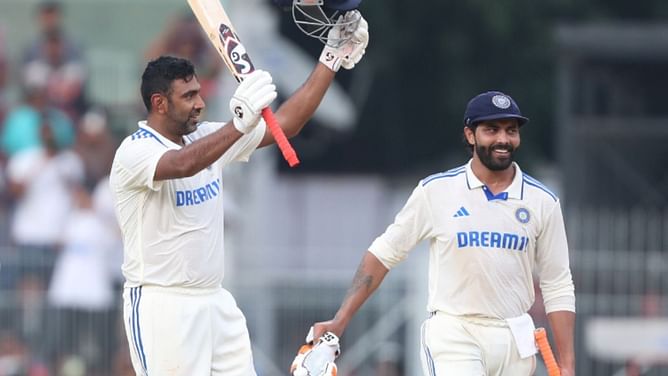 Top 5 Ravindra Jadeja-R Ashwin batting partnerships in Test cricket ft. 195* vs Bangladesh