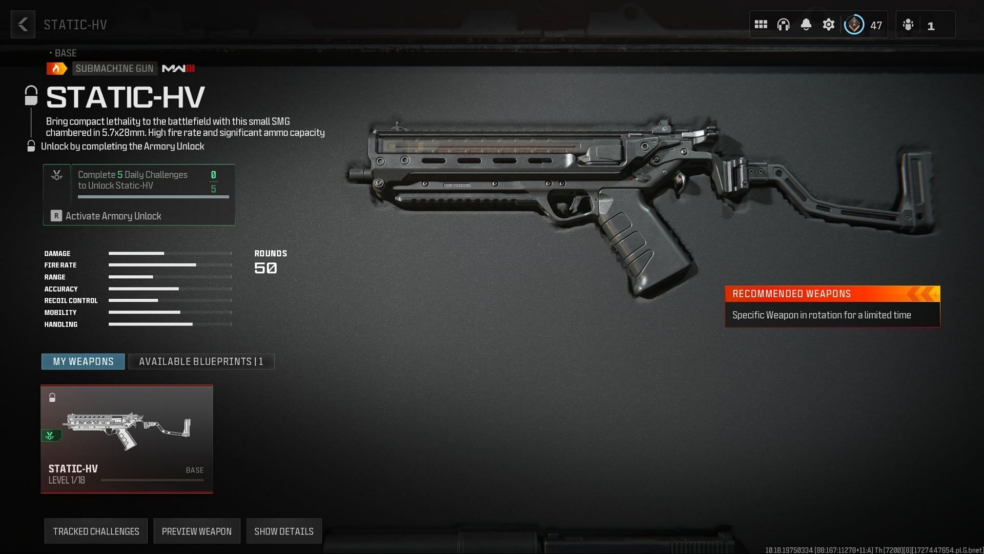 Static-HV SMG (Image via Activision)