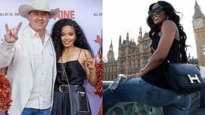 WATCH: Steve Sarkisian's wife Loreal Sarkisian lets her "hair down" at London as she dances with $20,555 Hermès bag