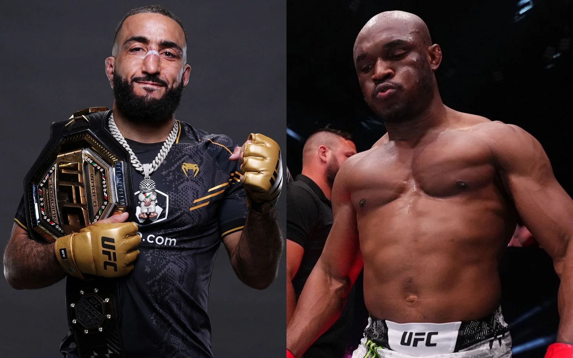 Belal Muhammad mocks &quot;shirtless&quot; Kamaru Usman in response to his cutting remarks