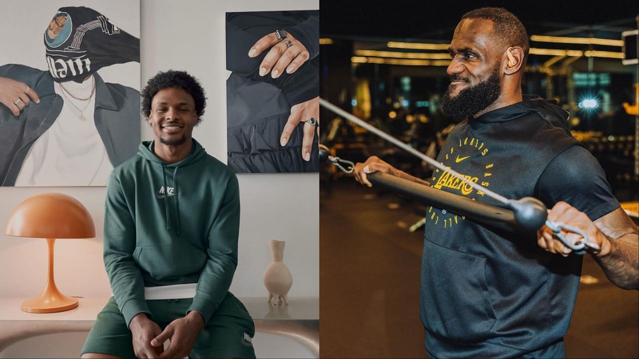 LeBron James shares verdict on his trash talk with Bronny (Image credits: @kingjames, @bronny/Instagram)