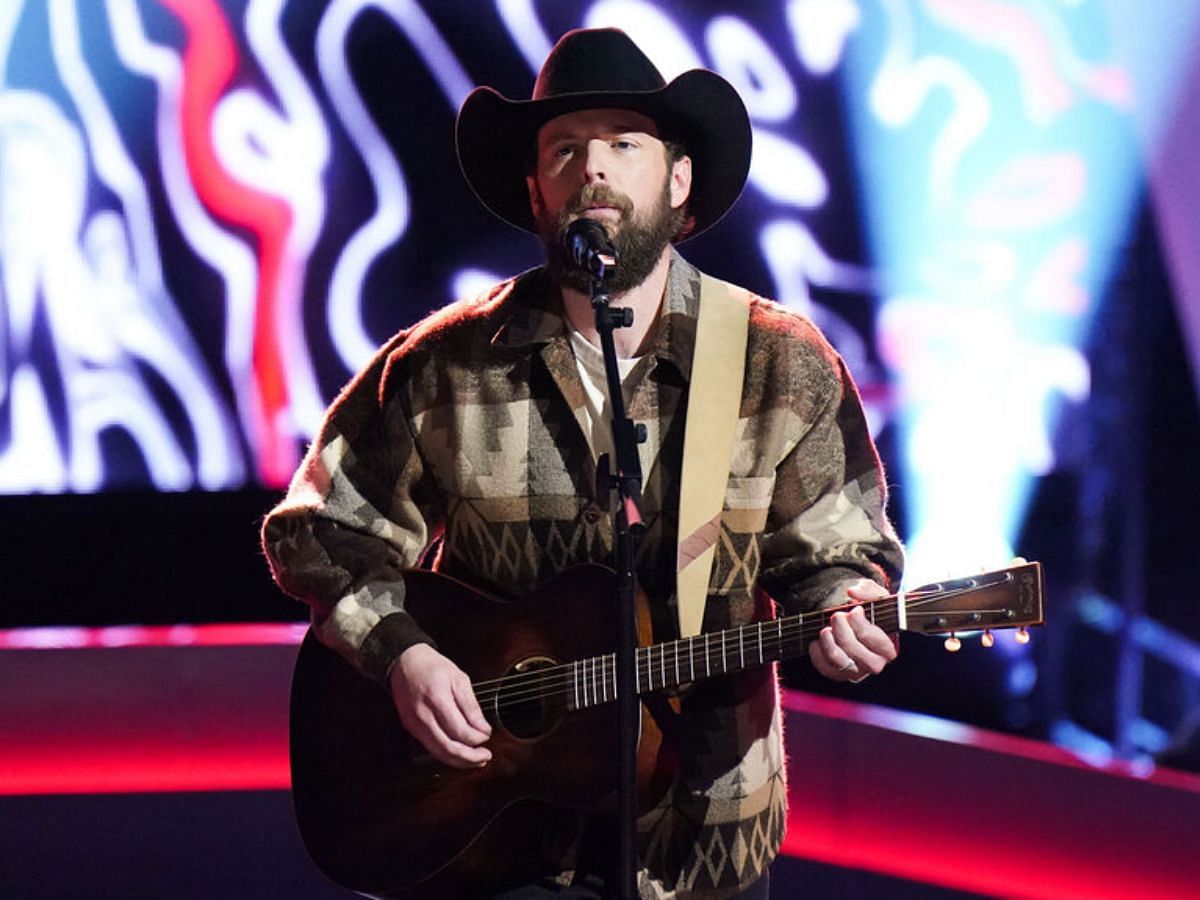 Jake Tankersley on The Voice season 26 (Image via NBC)