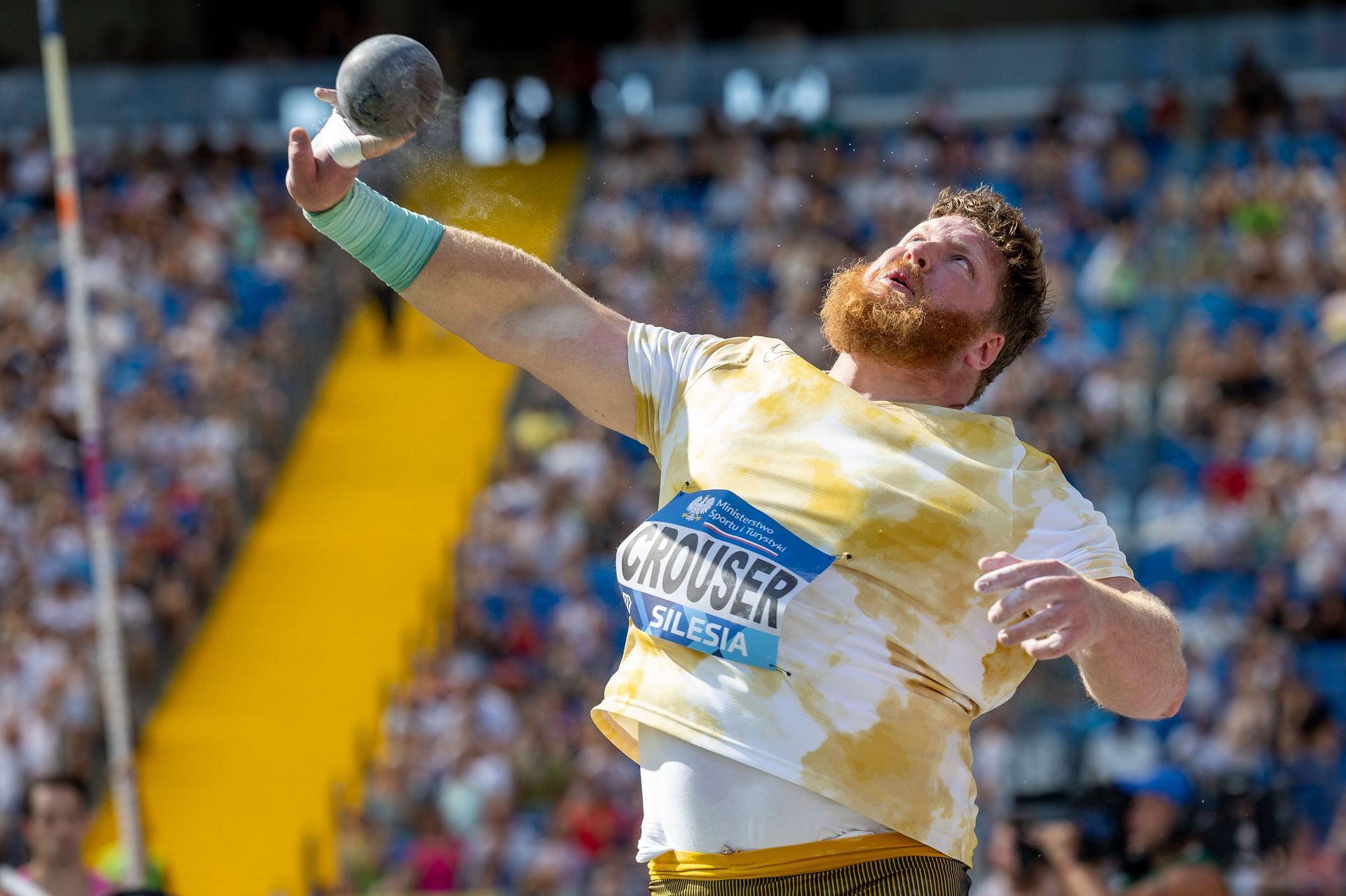 Crouser at Silesia Diamond League 2024 (Image via: Getty)