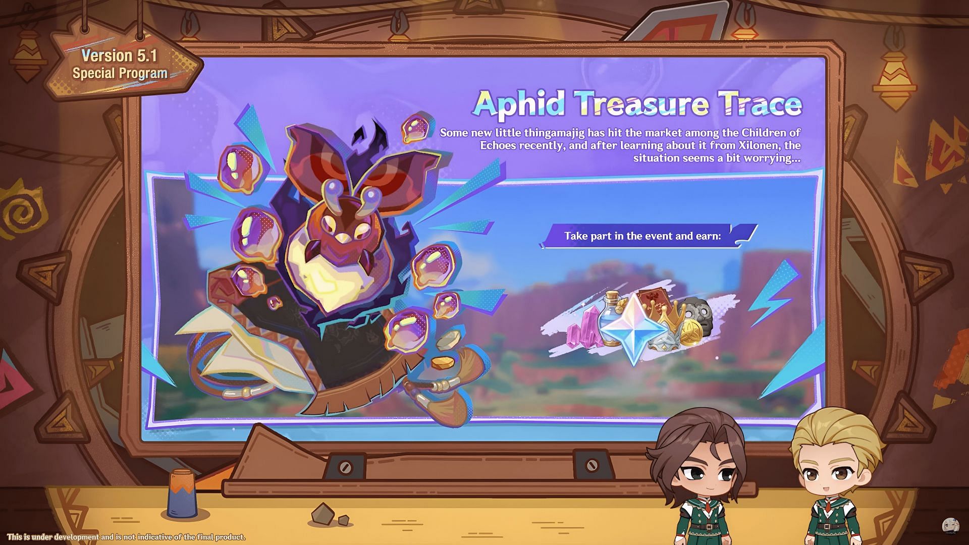 Aphid Treasure Trace event in version 5.1 of Genshin Impact (Image via HoYoverse)