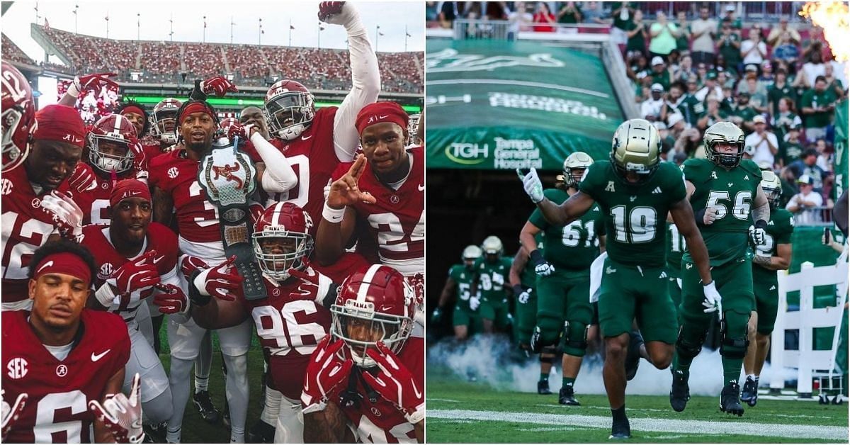 How to watch Alabama vs South Florida? Time, channel, TV schedule and