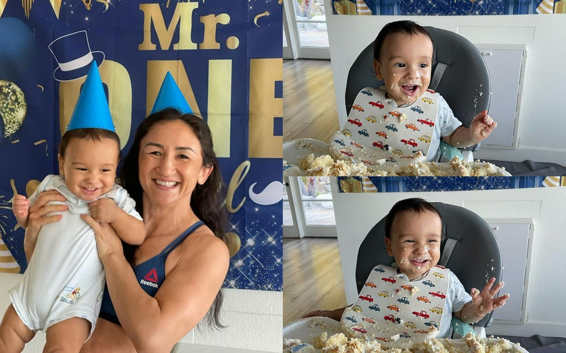 Carla Esparza's photo collage for her son's birthday