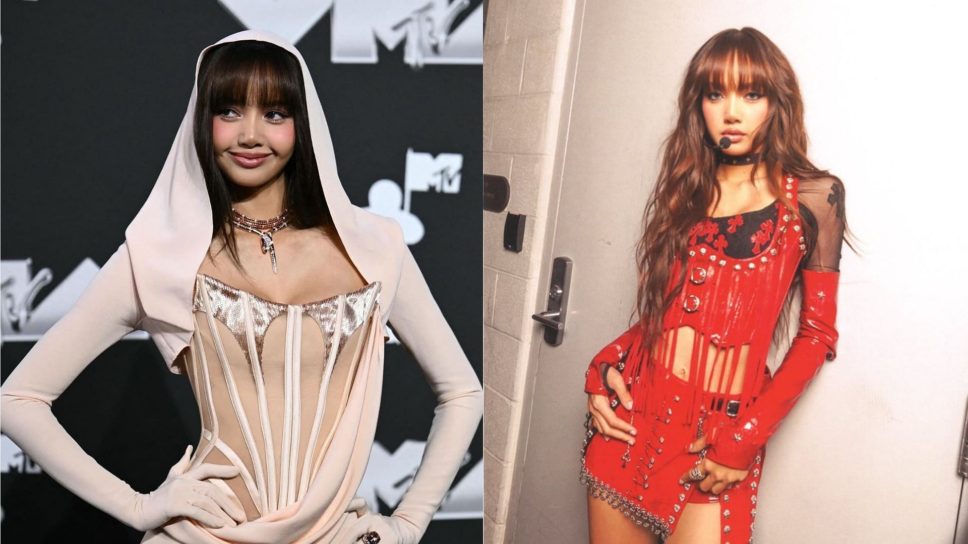 Lisa sports 4 different outfits at the VMAs (Images via Instagram/VMA)