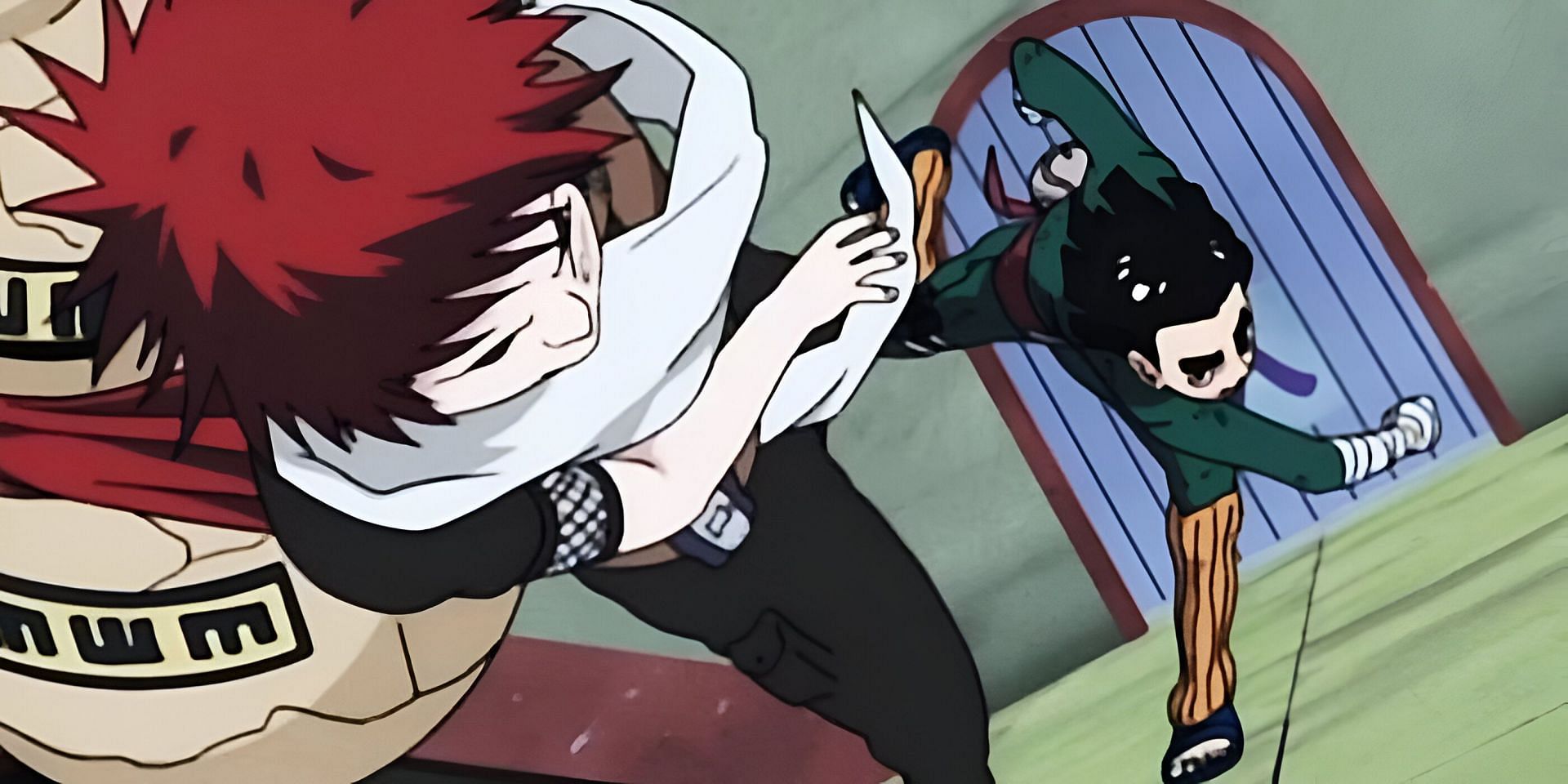 Gaara and Rock Lee as seen in the Naruto anime (Image via Studio Pierrot)