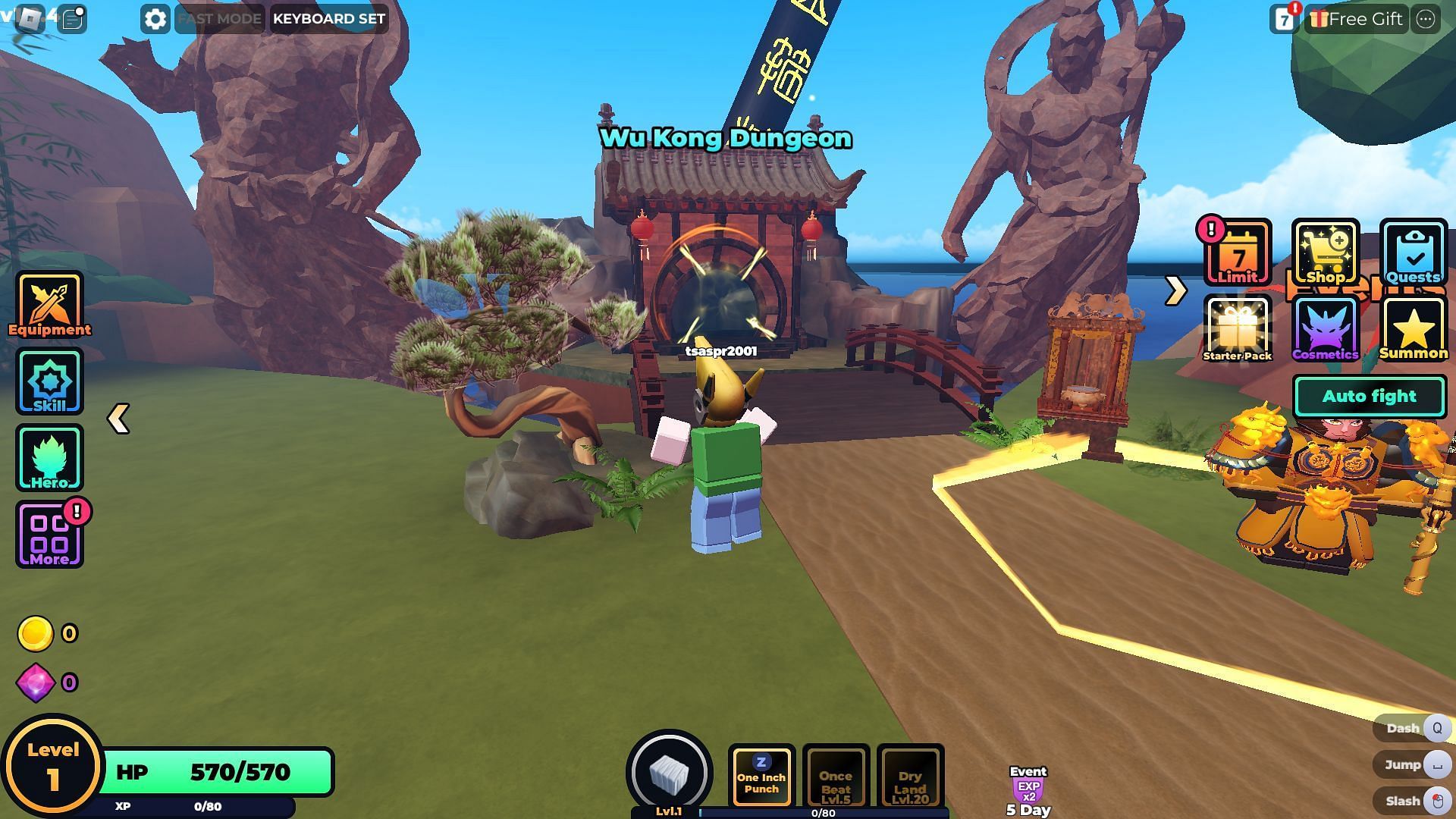 WuKong Dungeon entrance (Image via Roblox)