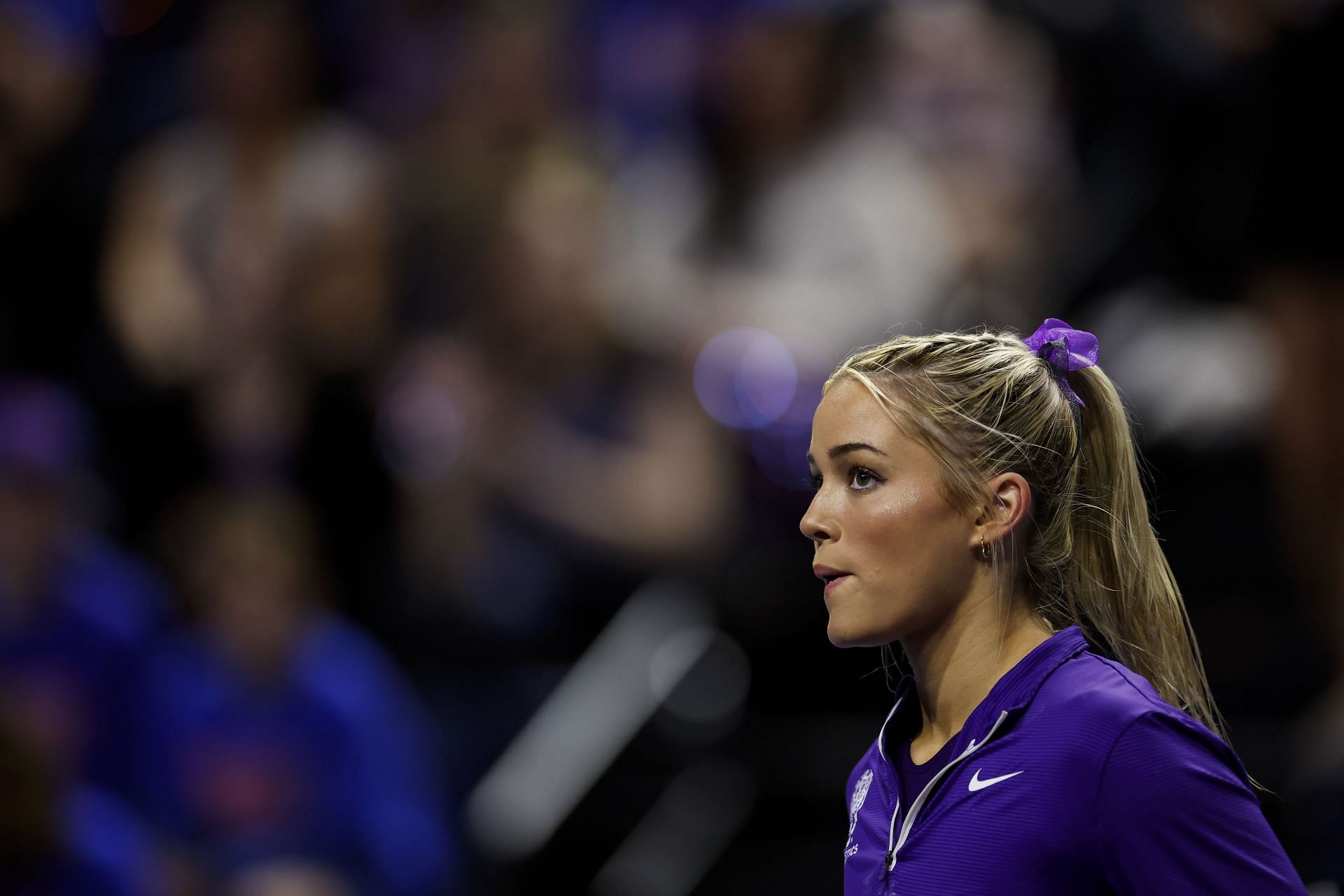 Dunne at an LSU vs Florida Gators match during the NCAA Championships (Image via Getty Images)