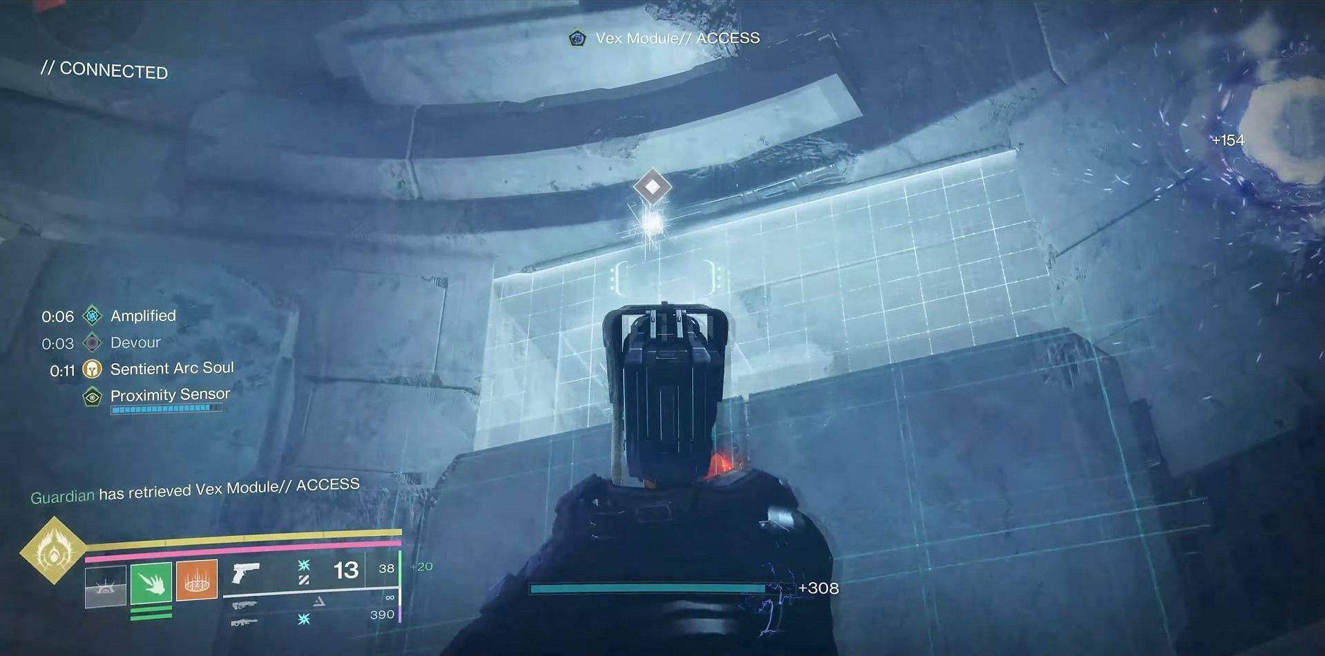 Light in front of upper rooms of Destiny 2 Encore Concerto (Image via Bungie/YouTube@Esoterickk)