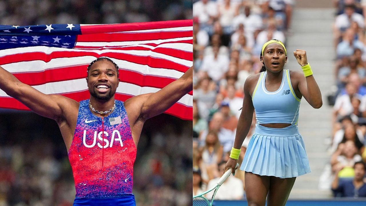 Noah Lyles and Coco Gauff (Images via: Both Getty)