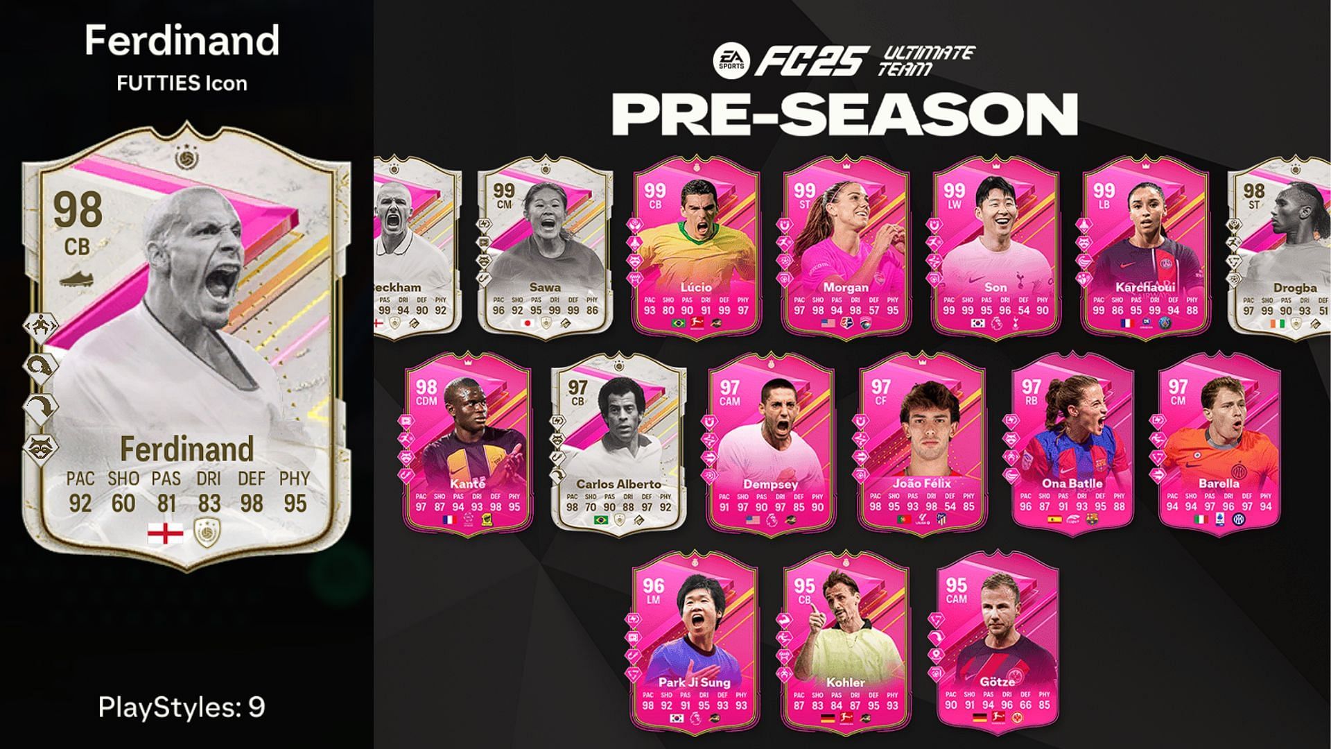 EA Fc 24 FUTTIES Icon Rio Ferdinand SBC