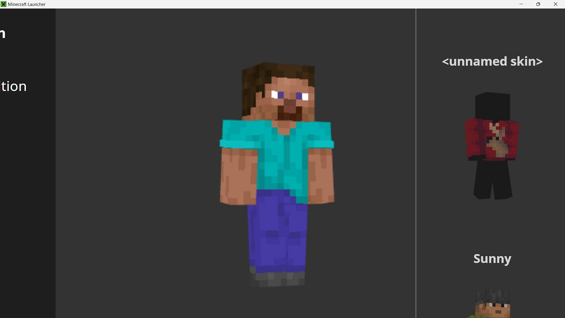 Steve is the most iconic and oldest skin in the game (Image via Mojang Studios)