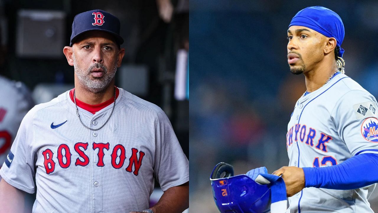 Alex Cora (L) and Francisco Lindor (R) (Images from - Getty)