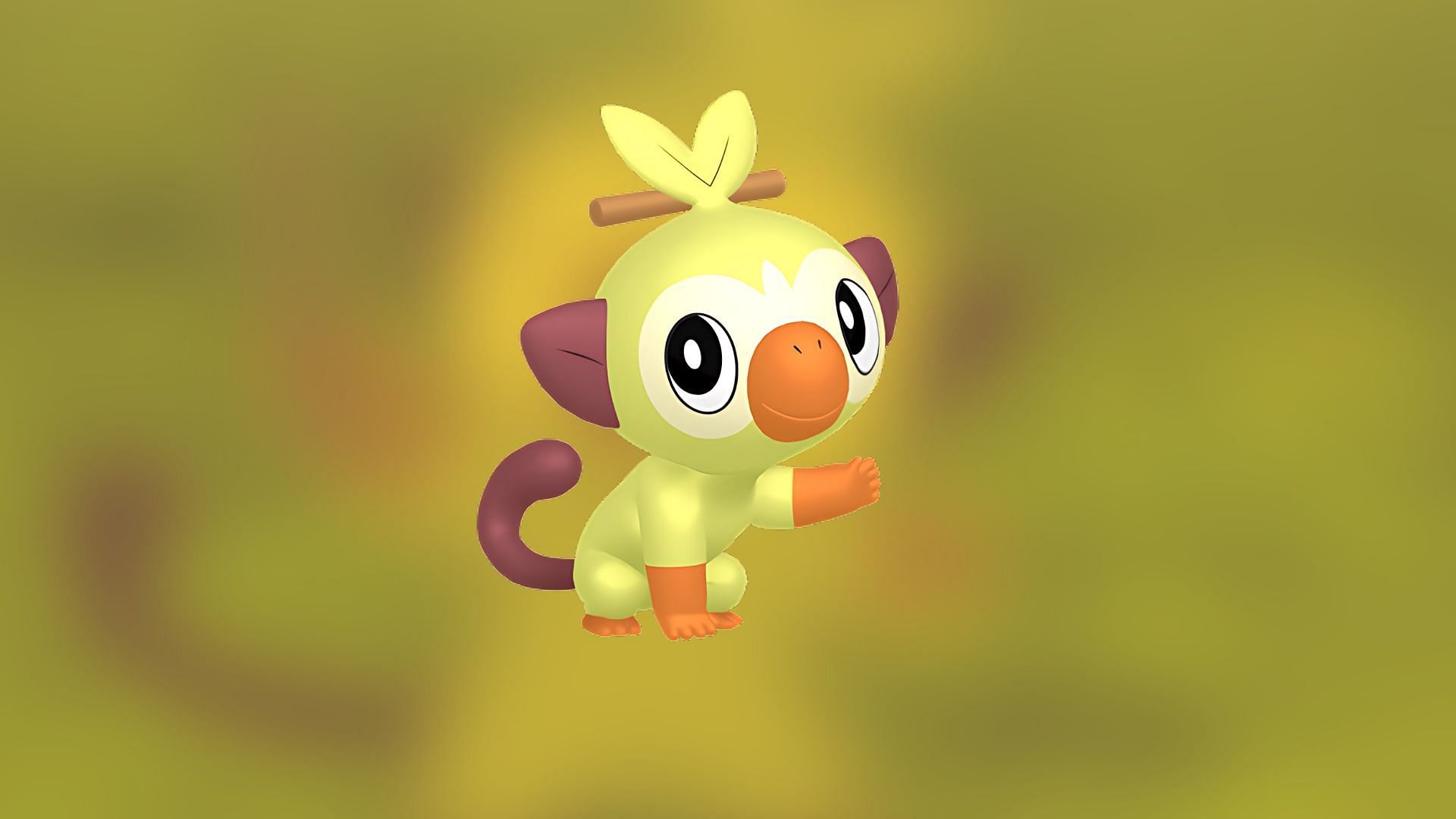 Shiny Grookey (Image via The Pokemon Company)