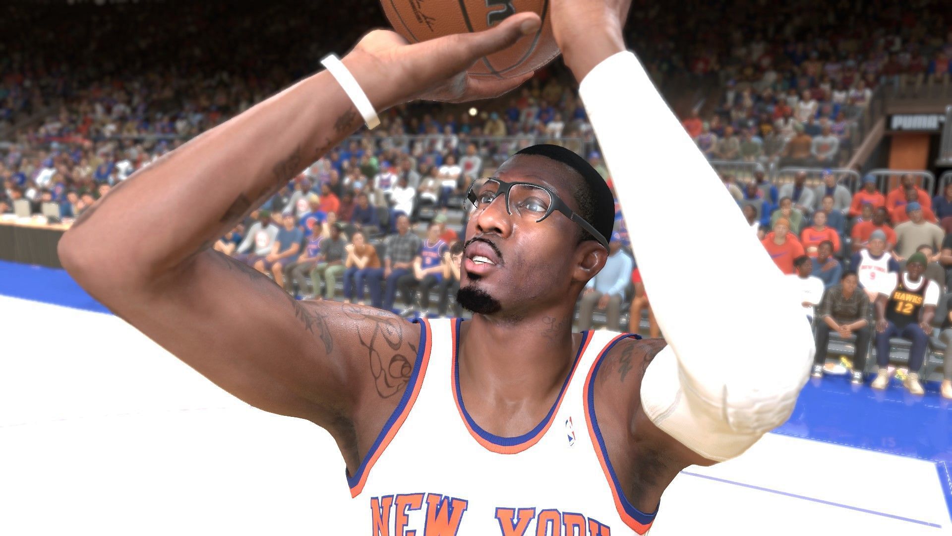 Stoudemire goes for a shot (Image via Visual Concepts)