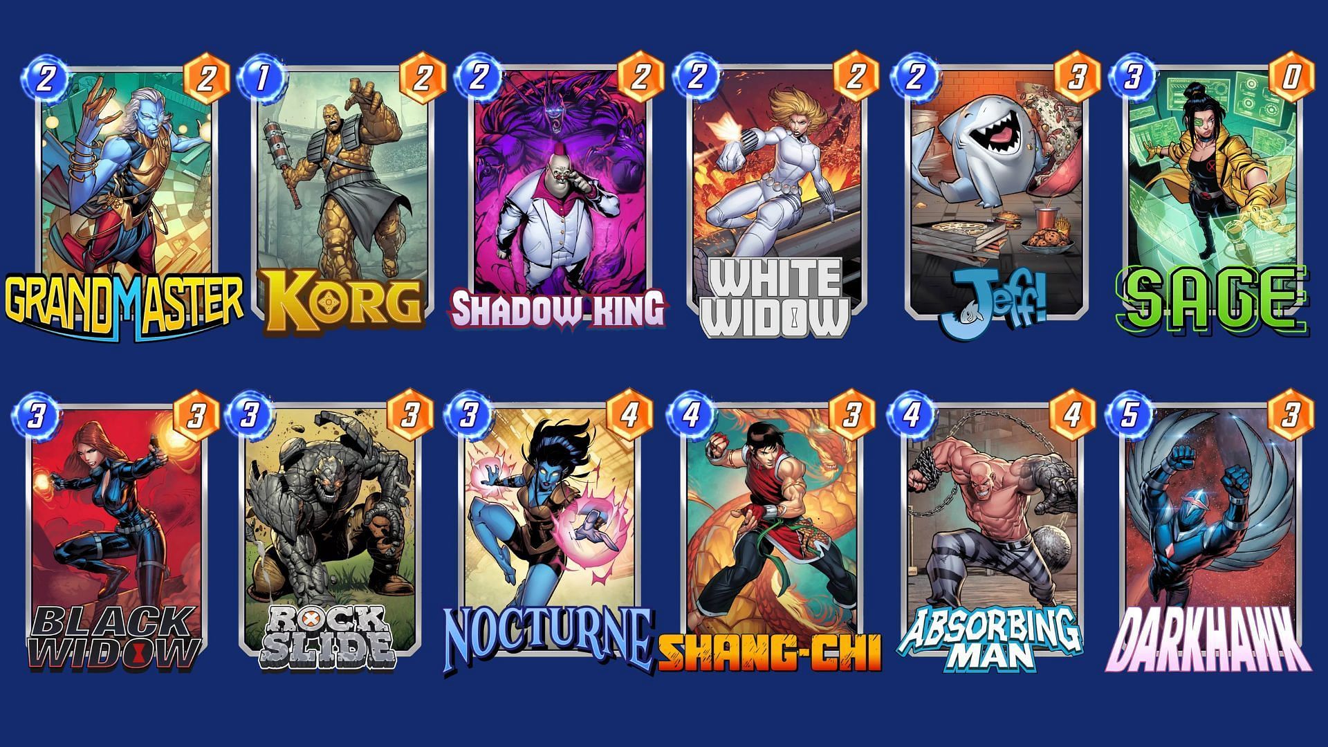 The Hawk Master Deck in Marvel Snap (Image via Nuverse)